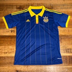 UKRAINE NATIONAL TEAM 2012 HOME FOOTBALL SOCCER SHIRT JERSEY KIT ADIDAS SMALL